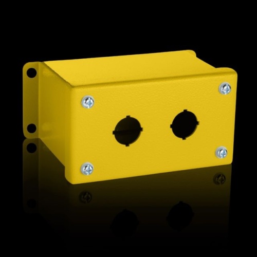Rittal 9817611 Push Button Enclosure - Carbon steel, NEMA 12, 4.02" x 5.98" x 4.76" (WxHxD)