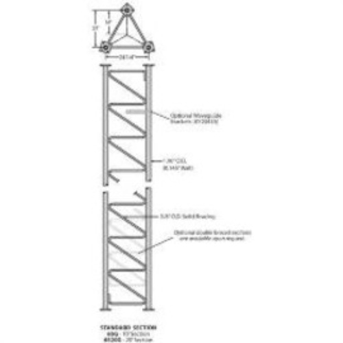 Rohn 6520G 65G Section, 20'-0"