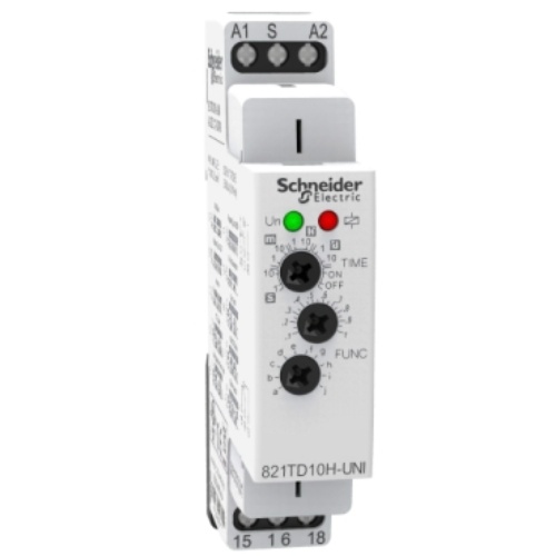 Schneider Electric 821TD10H-UNI Time Delay Relay - SPDT, 15 Amp
