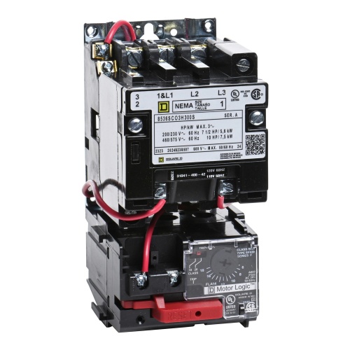 Schneider 8536SCO3V02H300S Square D Nema Motor Starter 120 VAC Coil 3 Poles