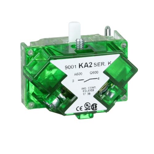 Schneider Electric 9001KA2 Harmony Electrical Contacts Contact block with protected terminals 1 NO Screw Clamp Terminals