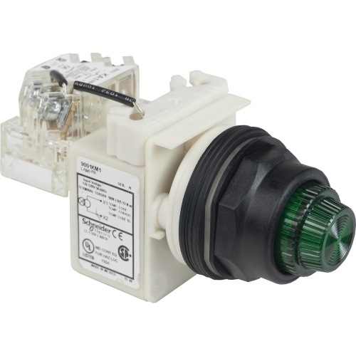 Schneider Electric 9001SKT1G31 Harmony 30 mm Round Plastic Pilot Light Non-Illuminated Modular Complete Assembly