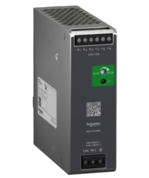 Schneider ABLS1A24050 Regulated Power Supply, 100-240V AC, 24V 5 A, single phase, Optimized