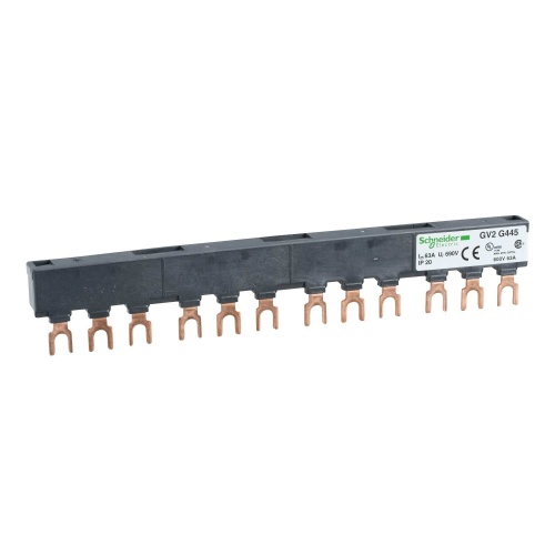 Schneider Electric GV2G445 Linergy FT - Comb busbar - 63 A - 4 tap-offs - 45 mm pitch