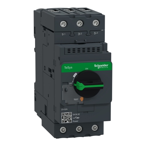 Schneider Electric GV3L32 TeSys GV3 Manual Starter and Protector, magnetic circuit protector, rotary handle, 32 A, EverLink BTR connectors