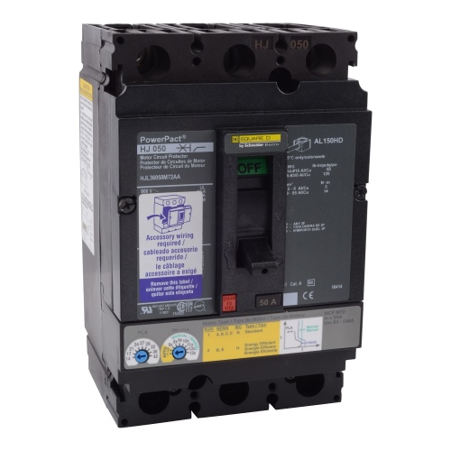 Schneider Electric HJL36050M72AA Square D Breaker H Frame 50 Amp Three Pole