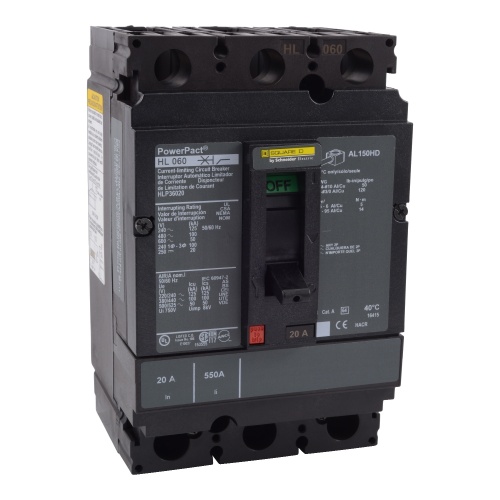 Schneider Electric HLP36150 Square D Breaker H Frame 150 Amp Three Pole