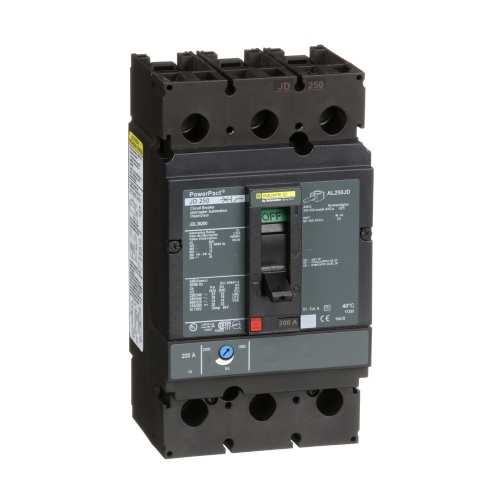 Schneider Electric JDL36200 Square D Breaker J Frame 200 Amp Three Pole