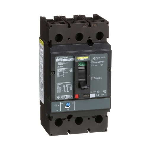 Schneider Electric JDL36225 Square D Breaker J Frame 225 Amp Three Pole