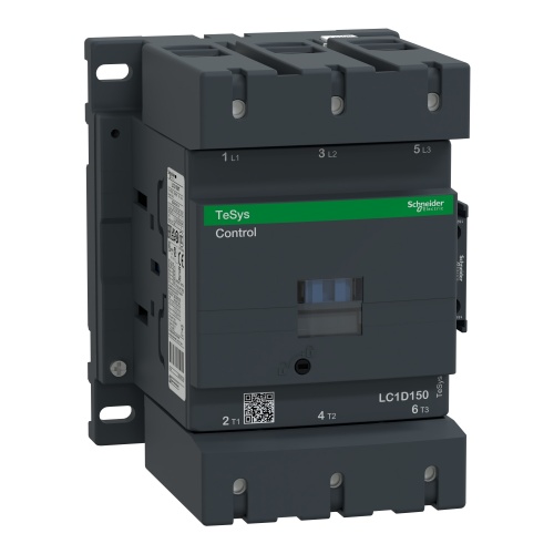 Schneider Electric LC1D150B7 TeSys D Non-Reversing contactor - 3P(3 NO) - AC-3 - <= 440 V 150 A - 24 V AC 50/60 Hz coil