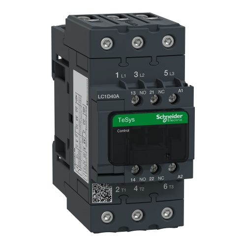 Schneider Electric LC1D40AP7 TeSys D Non-Reversing contactor - 3P(3 NO) - AC-3 - <= 440 V 40 A - 230 V AC 50/60 Hz coil