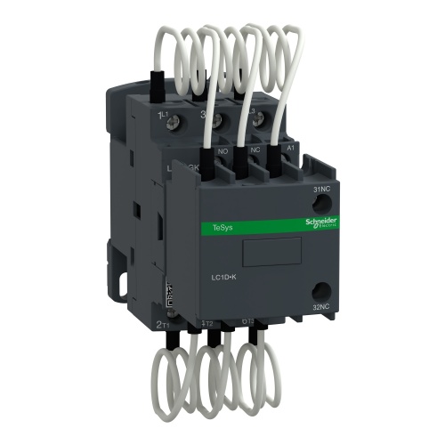 Schneider Electric LC1DGKF7 Capacitor contactor, TeSys D, 16.7 kVAR at 400 V/50 Hz, coil 110 V AC 50/60 Hz