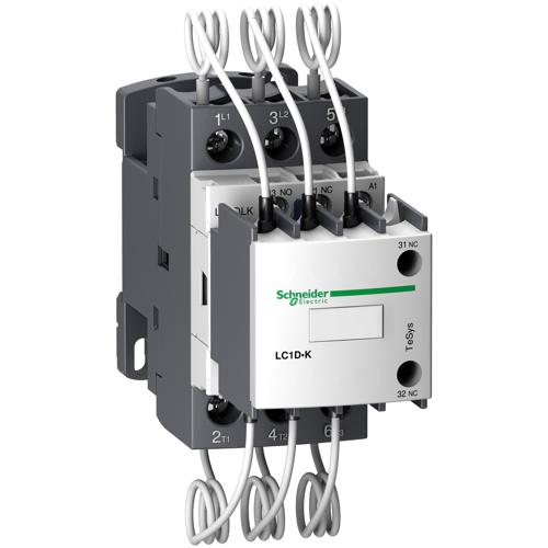 Schneider Electric LC1DLKM7 Capacitor contactor, TeSys D, 20 kVAR at 400 V/50 Hz, coil 220 V AC 50/60 Hz