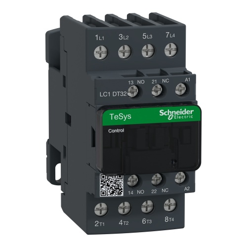 Schneider Electric LC1DT32F7 TeSys D Non-Reversing contactor - 4P(4 NO) - AC-1 - <= 440 V 32 A - 110 V AC 50/60 Hz coil