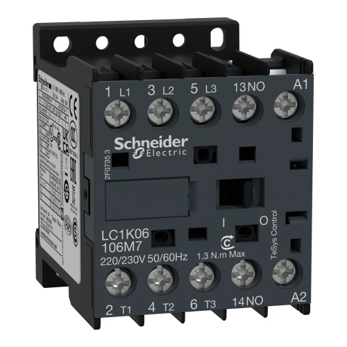 Schneider Electric LC1K16106M7 TeSys K contactor specs