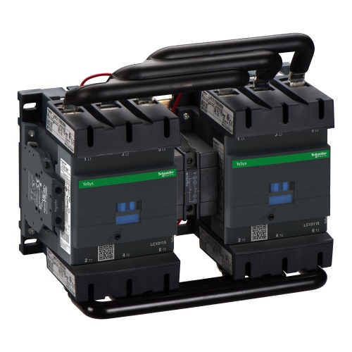 Schneider Electric LC2D115BD TeSys D reversing contactor - 3P(3 NO) - AC-3 - <= 440 V 115 A - 24 V DC coil