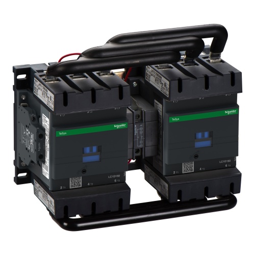 Schneider Electric LC2D150Q7 TeSys D reversing contactor - 3P(3 NO) - AC-3 - <= 440 V 150 A - 380 V AC coil