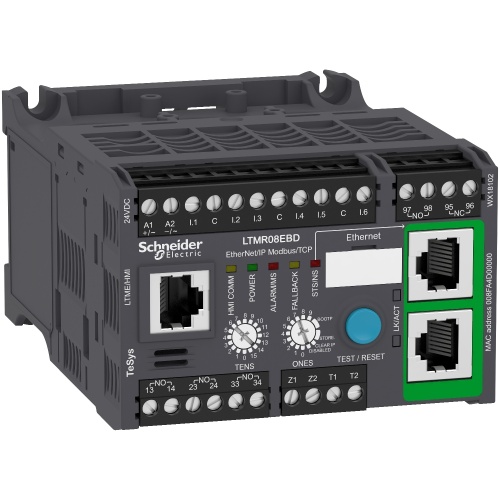 Schneider Electric LTMR08EBD motor controller IEC Smart Overload LTMR TeSys T - 24 V DC 8 A for Ethernet TCP/IP