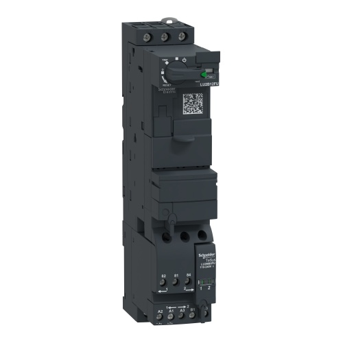 Schneider Electric LU2B12FU Reversing power base, TeSys U, 3P, 12A/690V, coil 110-240V AC/DC