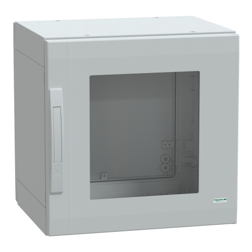 Schneider Electric NSYPLA554TG Polyester Enclosure - 19.7" x 19.7" x 16.5" (HxWxD), NEMA 3X/12/3S/1/2/13/5/3R/3