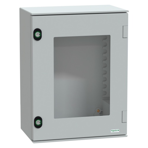Schneider Electric NSYPLM43TG Polyester Enclosure - 16.9" x 13" x 7.9" (HxWxD), NEMA 4X/13