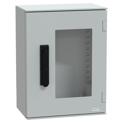 Schneider Electric NSYPLM43TVG Polyester Enclosure - 16.9" x 13" x 7.9" (HxWxD), NEMA 4/4X