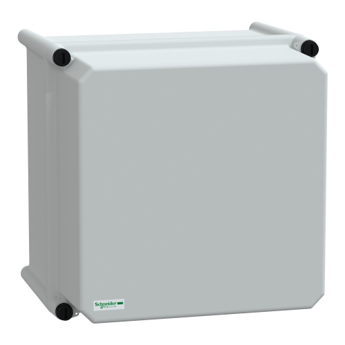 Schneider Electric NSYPLSC2727AG Polycarbonate/Polyester Enclosure - 10.6" x 10.6" x 9.1" (HxWxD), NEMA 4X/13