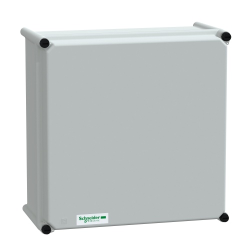 Schneider Electric NSYPLSP3636G Polyester Enclosure - 14.2" x 14.2" x 7.1" (HxWxD), NEMA 4X/13
