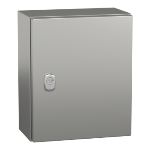 Schneider Electric NSYS3X302515 Spacial S3X Wall Mounted 304 Stainless Steel Enclosure - IP66, 11.81" x 9.84" x 5.91" (HxWxD)