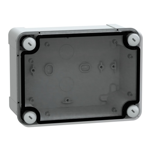 Schneider Electric NSYTBP16128T Thalassa TBP Wall mounted Polycarbonate Enclosure - IP66, 6.46" x 4.76" x 3.43" (HxWxD)