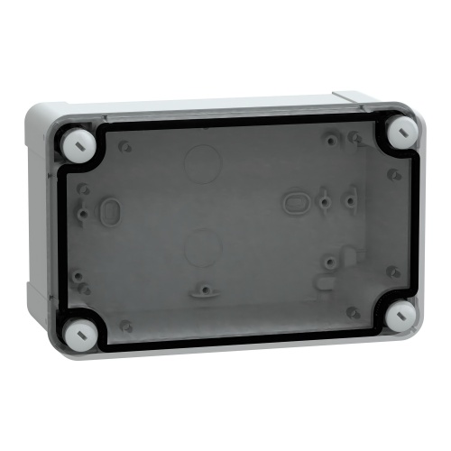 Schneider Electric NSYTBP19128T Thalassa TBP Wall mounted Polycarbonate Enclosure - IP66, 7.56" x 4.76" x 3.43" (HxWxD)