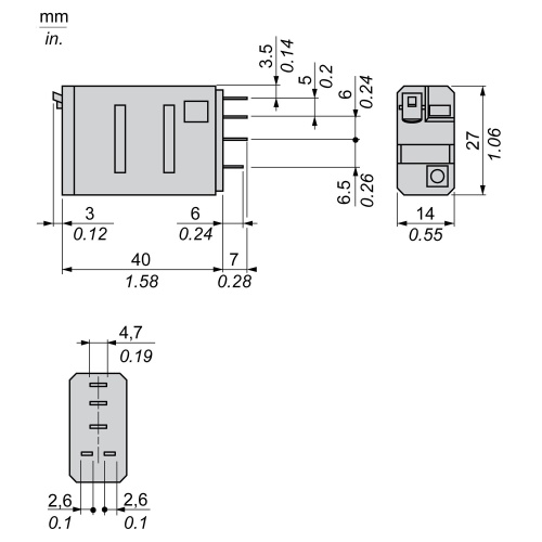 Schneider RPM12JD Square D Zelio Plug-In Ice Cube Relay 12 VDC 15A 1PDT
