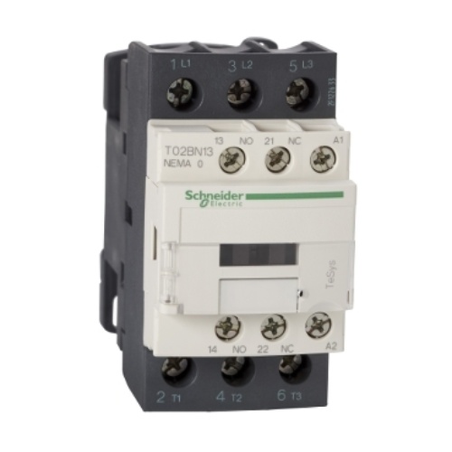 Schneider Electric T02CN13U7 TeSys N Non-Reversing Contactor TeSys NEMA Sz1 3P 240VAC