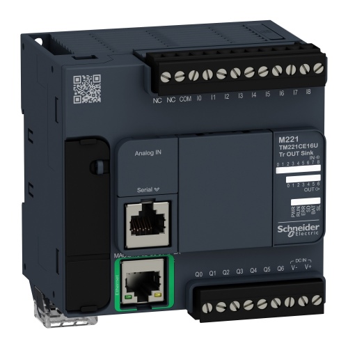 Schneider Electric TM221CE16U CONTROLLER M221-16IO TR.NPN ETHERNET