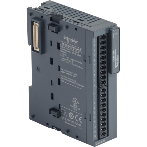 Schneider Electric TM3AM6G Modicon TM3 - 4 analog inputs, 2 analog output (spring) 24Vdc