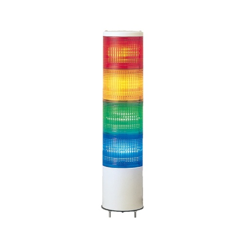 Schneider Electric XVC4B4K Monolithic tower light, red-orange-green-blue, 40mm, base mounting, steady, without buzzer, IP54, 24 V AC DC