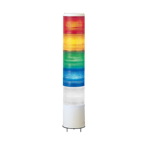 Schneider Electric XVC4B5K Monolithic tower light, red-orange-green-blue-clear, 40mm, base mounting, steady, without buzzer, IP54, 24 V AC DC