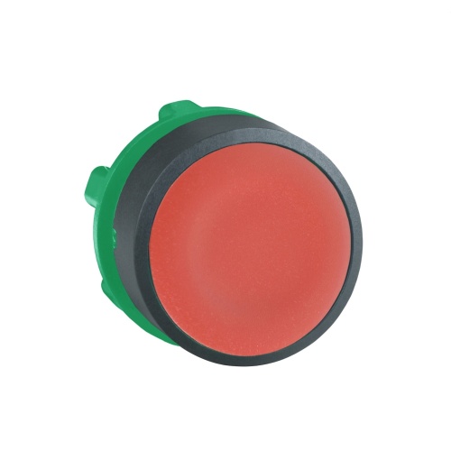 Schneider Electric ZB5AA4 Push button head, plastic, flush, red, Ø22, spring return, unmarked
