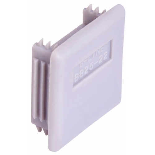 BLINE B82522GRY Gray Endcaps for Deep Unistrut Flat Splice Plate 4 Hole Equivalent