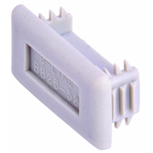 BLINE B82552GRY Gray Endcaps for Shallow Unistrut Flat Splice Plate 4 Hole Equivalent