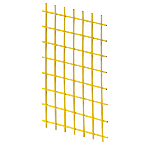 Tslots 655317-Sheet Yellow PVC Wire Mesh Panels 4' x 8' Sheet