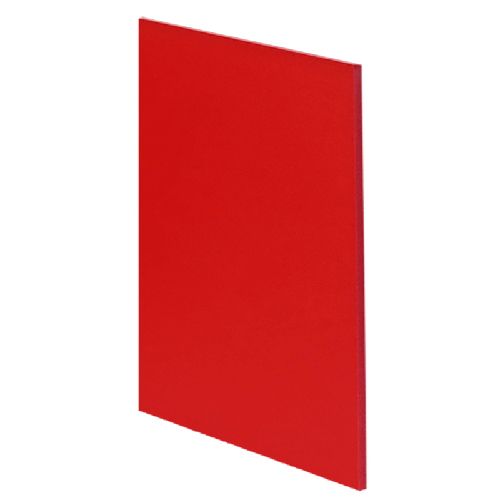 Tslots 655442-Sheet Red Expanded PVC Solid Panels 4' x 8' Sheet
